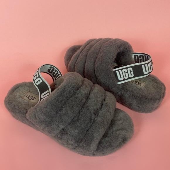 UGG Shoes - UGG’s Fluff Yeah Grey Slippers